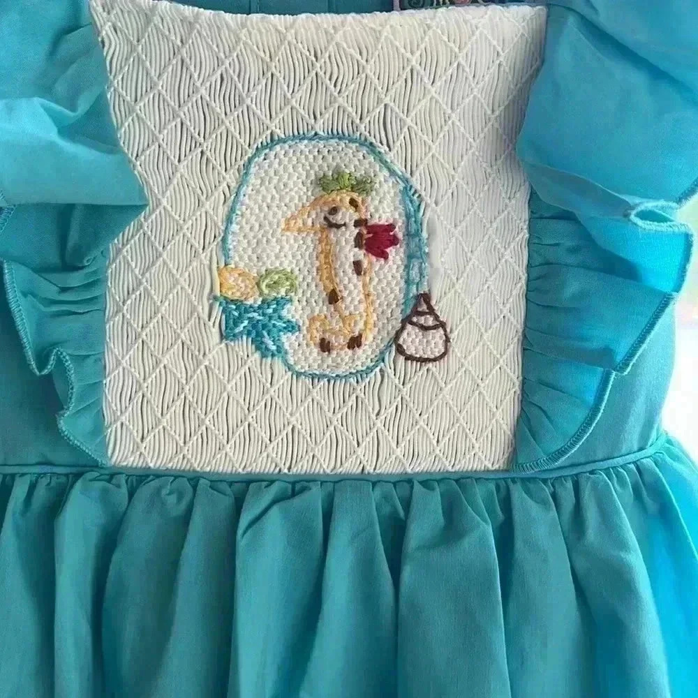 GIRLS SMOCKED CANDY NWOT DRESS SIZE 4T - Picture 2 of 7